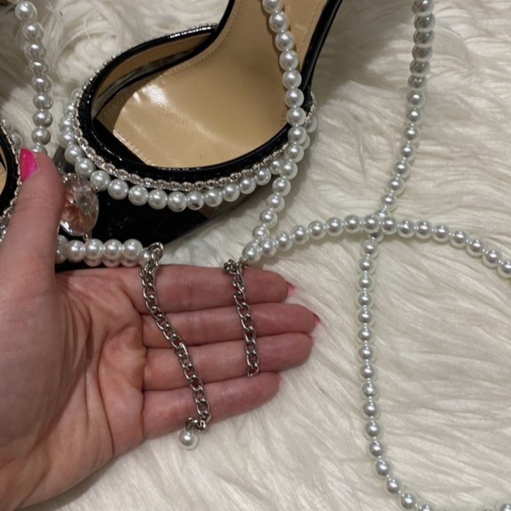 Mach & Mach Diamond of Elizabeth‎ embellished pvc pump size 37.5EU - Picture 12 of 13